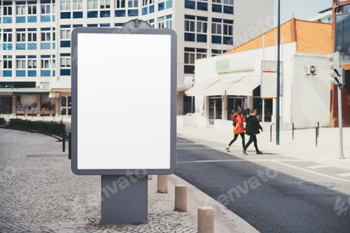 Preview: An empty outdoor billboard template