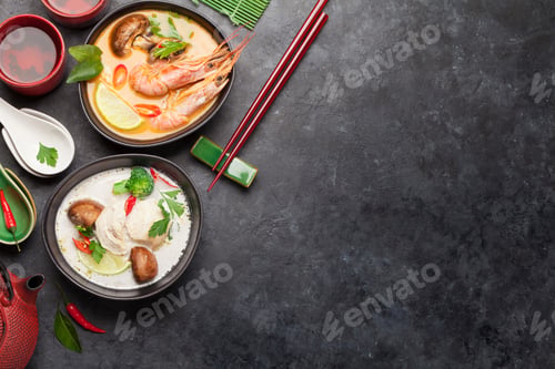 Preview: Tom Yum and Tom Kha traditional Thai soups