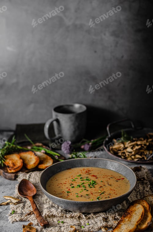 Preview: Fox mushrooms soup