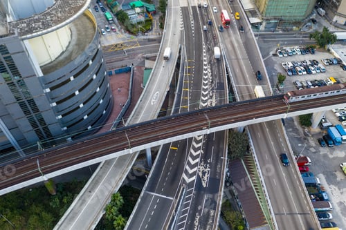 Preview: Kwai Chung, Hong Kong, 14 February 2019:- Top view of Hong Kong city