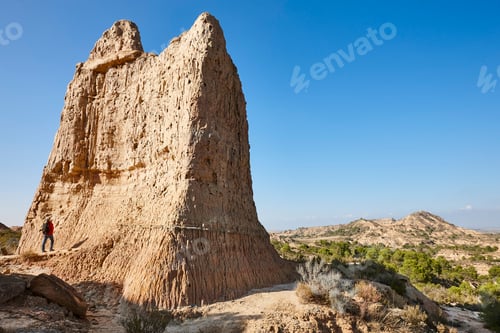 Preview: Picturesque badlands in Los Monegros. Tozal Los Pedregales. Jubierre, Huesca