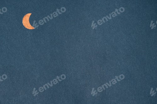 Preview: Crescent moon on kraft paper