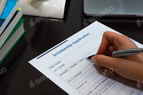 Preview: Filling scholarship application form