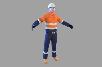 Preview: Construction Worker Character