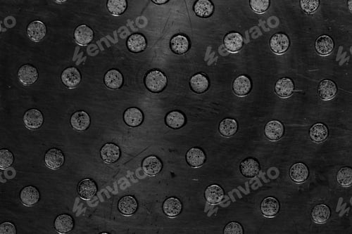 Preview: black old aluminum sheet with burnt marks from the pan