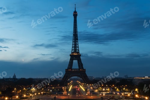 Preview: Pre-dawn at the Eiffel Tower in Paris, France