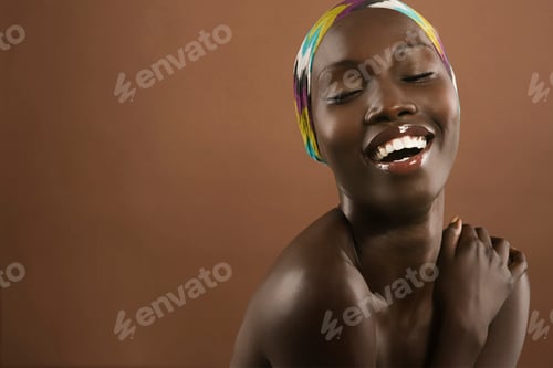 Preview: A radiant smile captured on a warm backdrop