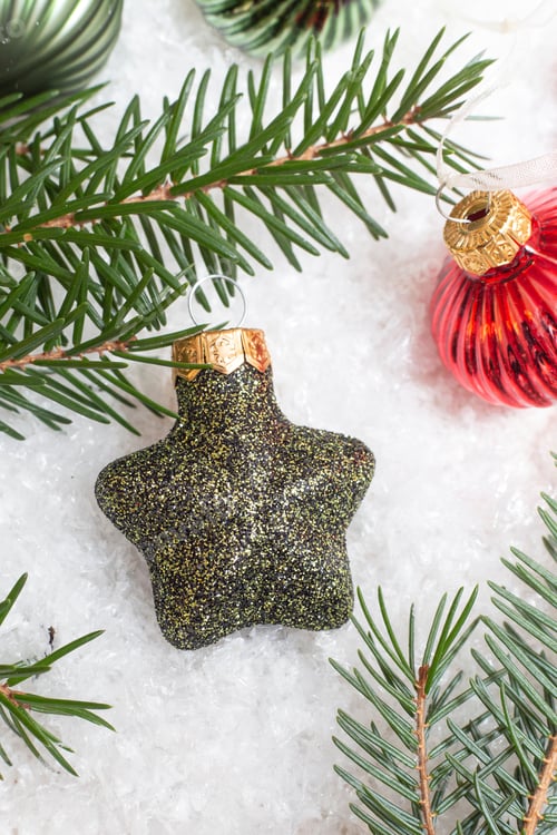 Preview: green star for christmas tree
