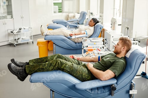 Preview: People in Blood Donation Center