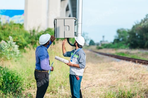 Preview: Engineer Presenting Railway Expansion Plan to Investor
