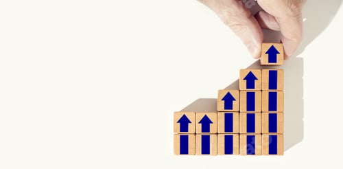 Preview: Business growth background. Rising or growing concept