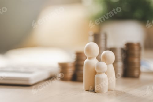 Preview: Family financial plan. Finance investment on real estate. Family invest in insurance save plan.