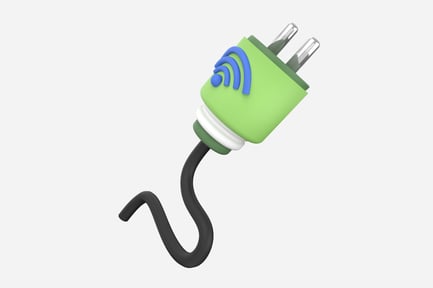 Preview: Smart Plug 3D Illustration