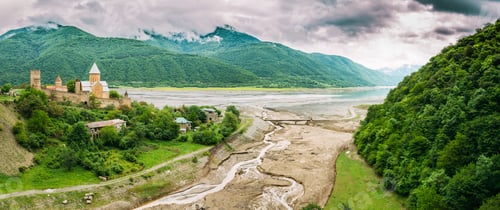 Preview: Castle complex Ananuri in Georgia, about 72 kilometres from Tbil