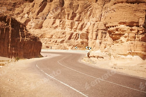 Preview: Desert Highway And Mountains.