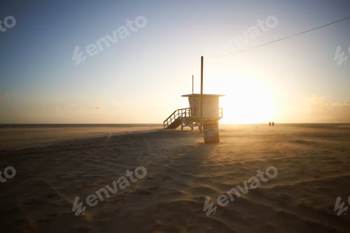 Preview: Lifeguard tower, Venice Beach, Los Angeles, USA