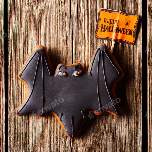 Preview: Halloween homemade gingerbread cookie