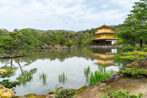 Preview: beautiful golden pavilion on Mirror pond