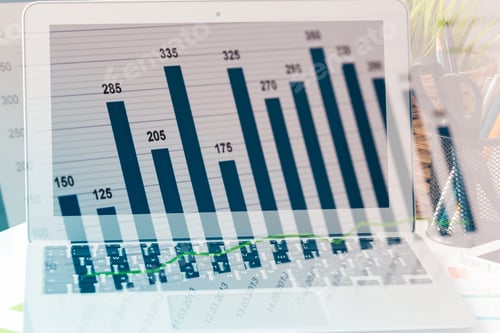Preview: Office table with pile of financial documents