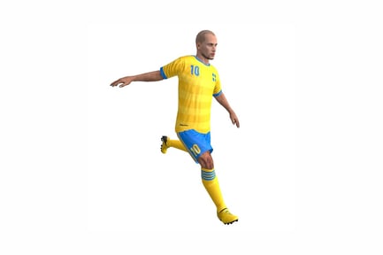 Preview: Soccer player in motion