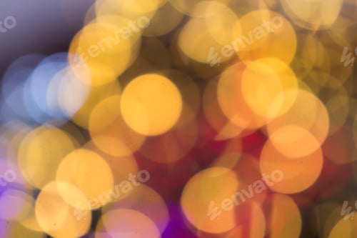 Preview: Beautiful soft multicolor bokeh background. Defocused lights pattern.