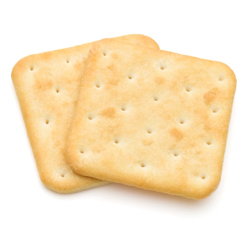 Preview: Dry cracker cookies isolated on white background cutout