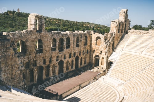 Preview: Ancient theater of Herodes Atticus on Acropolis in Athens, Greec