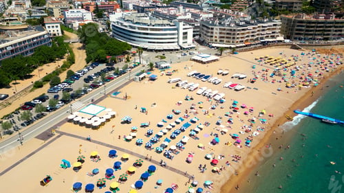 Preview: Sea landscape Badia bay in Tossa de Mar in Girona, Catalonia, Spain