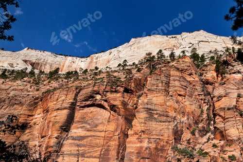 Preview: Closeup of mountain in Zion National Park, Utah ☀️NOMINATED☀️