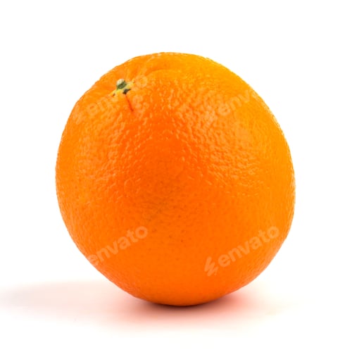 Preview: Orange fruit isolated on white background