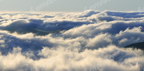 Preview: Majestic view of the clouds in the mountains