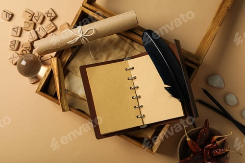 Preview: Magic, occult, esoteric, divination and wicca concept, top view