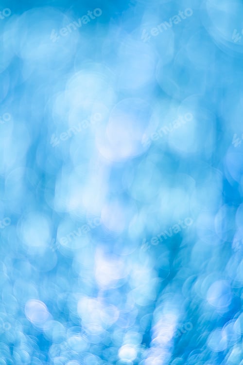 Visualização: Bokeh azul. Fundo abstrato. Luzes desfocadas.