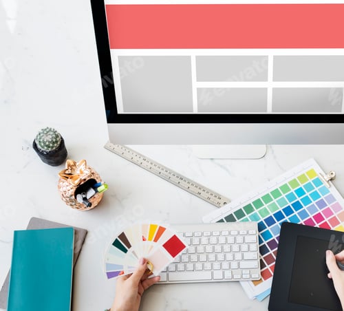 Preview: Web Design Template Copy Space Concept