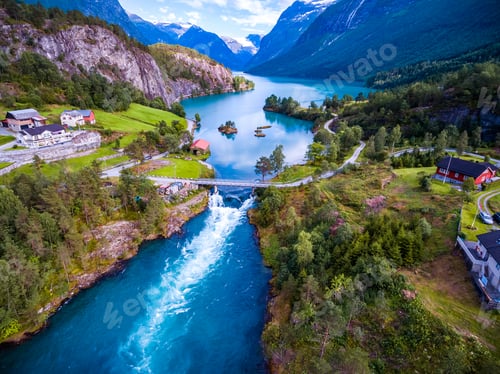 Preview: Beautiful Nature Norway aerial photography.