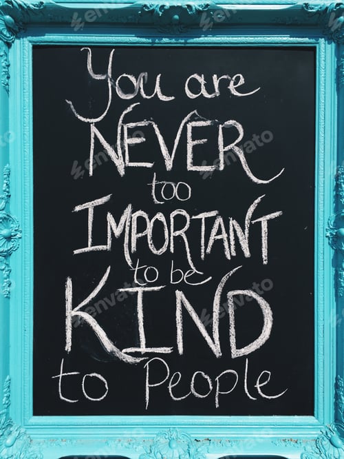 Preview: Motivational quote written on a framed chalkboard