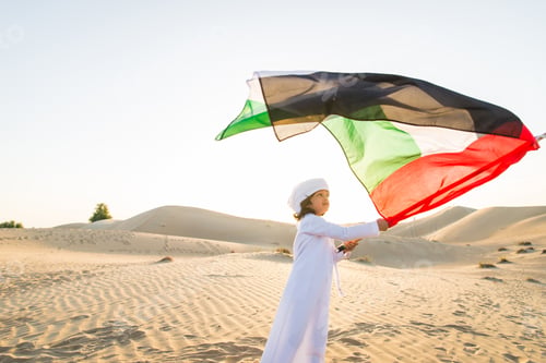 Preview: Arabian family in the desert
