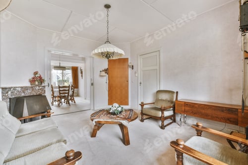 Preview: Living room with dining area