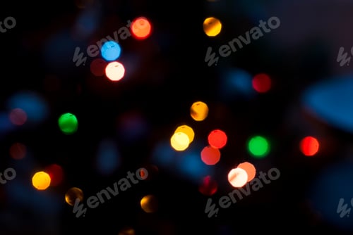 Preview: Christmas tree lights background