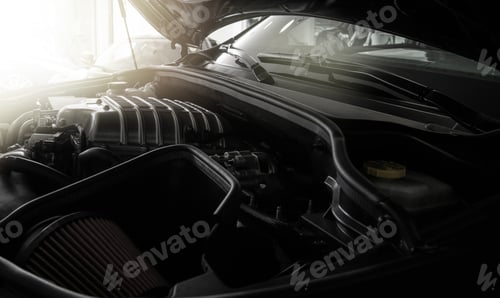Preview: Car Gasoline Engine Equipped with Performance Conical Air Filter