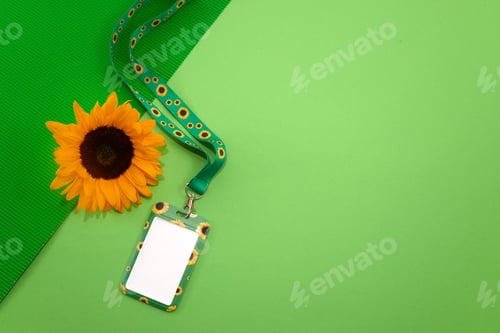 Preview: Sunflower lanyard, symbol of people with invisible or hidden disabilities.