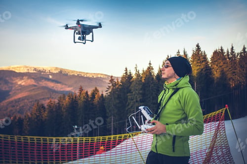 Preview: Man operating a drone