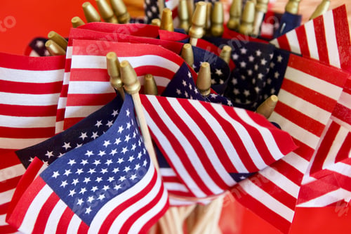 Preview: Small United States flags to be handed out at ceremony