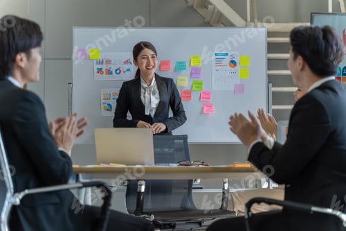 Preview: A group of young Asian businessmen