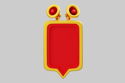 Preview: Retail promotion sign with speakers