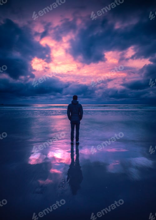 Preview: Sunset Reflection Norway Lofoten