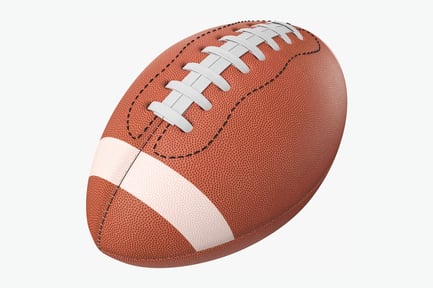 Preview: Professional American Football with Laces and Stripe