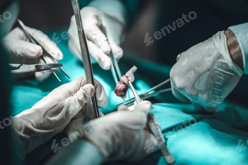 Preview: surgeon doctor team working in operation room at hospital, medical health clinic with specialist