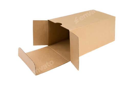 Preview: Open cardboard box.