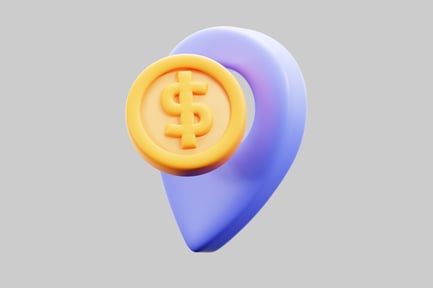Preview: Dollar coin location pointer